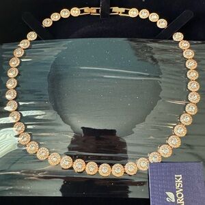 Swarovski Golden Necklace